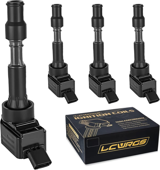 Set of 4 Igntion Coils Fits for 2.0 L4 Hyundai Elantra Veloster Sonata Kia Forte Optima Soul 2016 2017 2018 2019 2020 Coil Packs Replaces UF816 GN10877