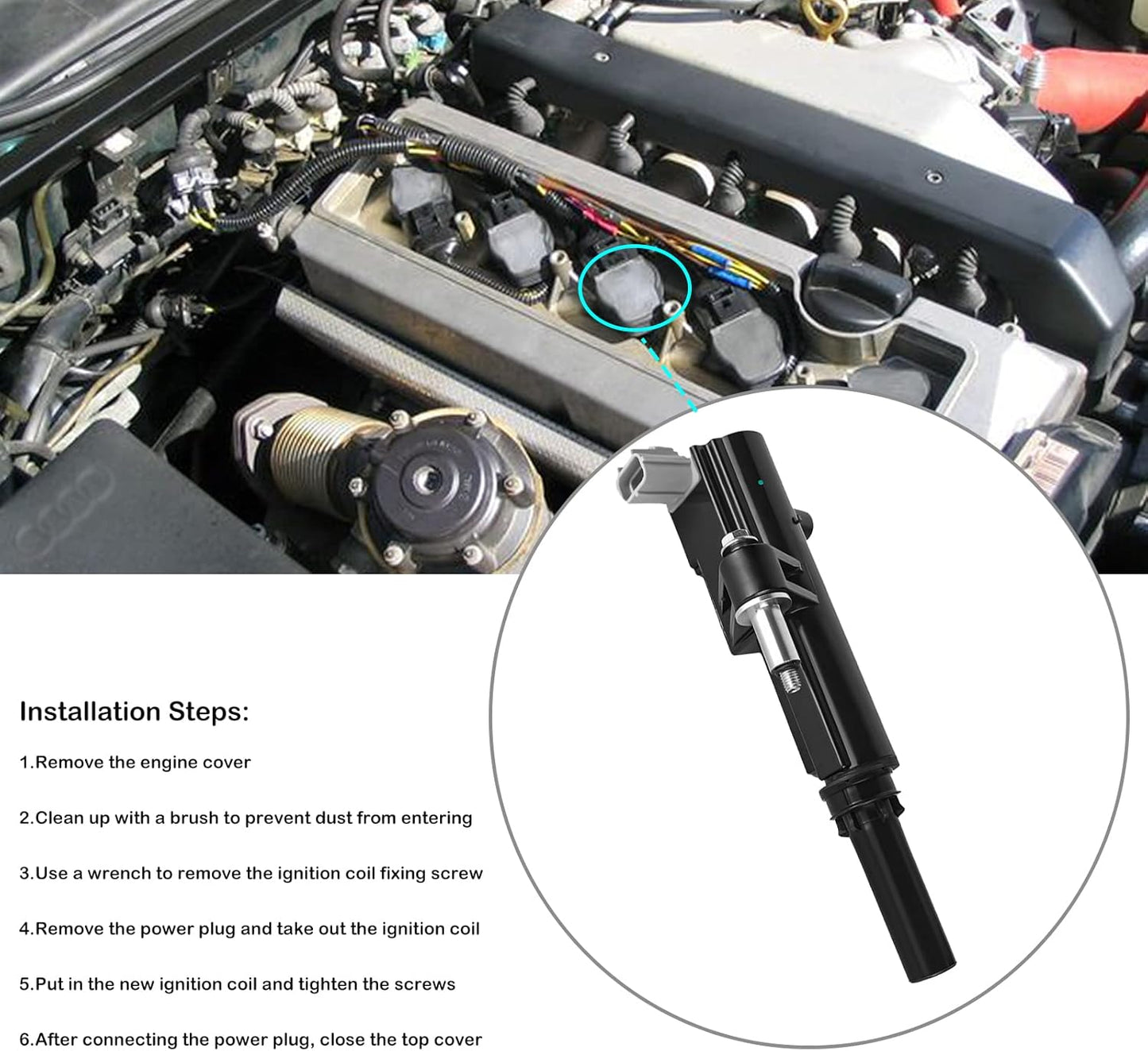 Set of 3 Ignition Coil Packs Fits for 3.7 V6 Jeep Liberty Cherokee Commander Grand Cherokee Dodge Nitro Ram 1500 Dakota Durango 2009 2010 2011 2012 Coils Replaces# UF640