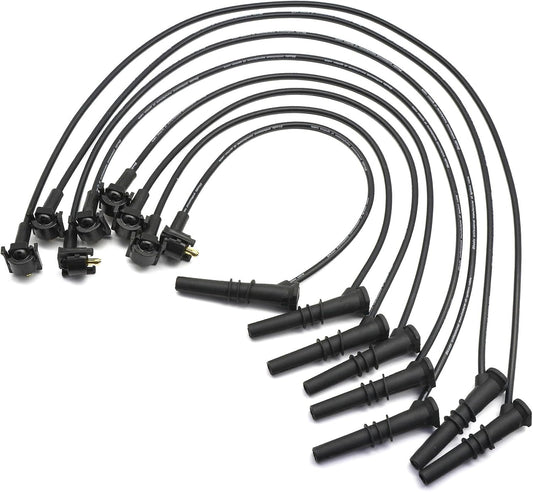 WR5934 8PCS Spark Plug Wire Set for Lincoln Town Car for Mercury Grand Marquis for Ford F-150 F250 Crown Victoria E-150 Econoline Expedition 1996-1999 V8 4.6L Replaces F8PZ12259LA