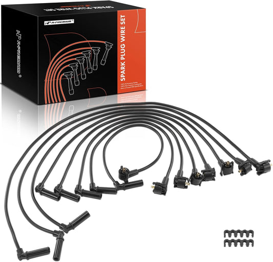 A-Premium Ignition Spark Plug Wires Set of 8 Compatible with Ford Explorer 1998-2000 & Mercury Mountaineer 1998-2000