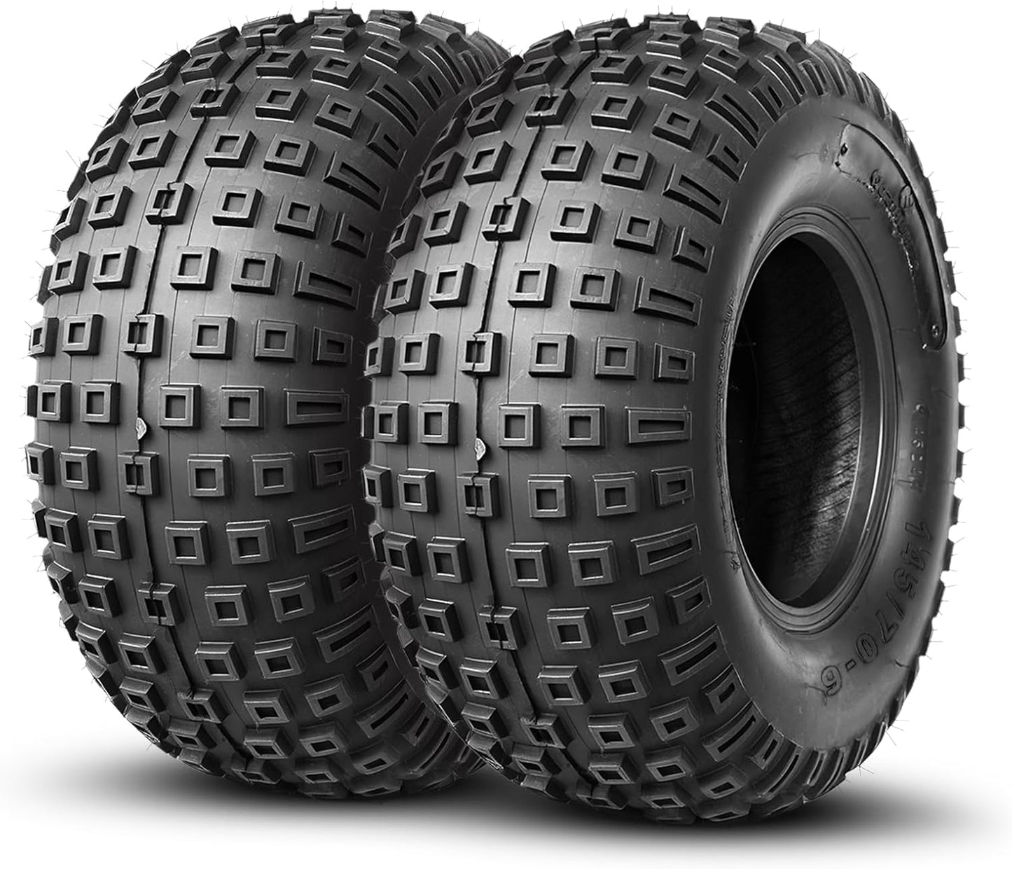 TRIPOWER ATV UTV Tires 25x8-12 & 25x10-12 All Terrain Trail Sand Mud Off-Road Tires, 6 Ply Tubeless Full Set of 4