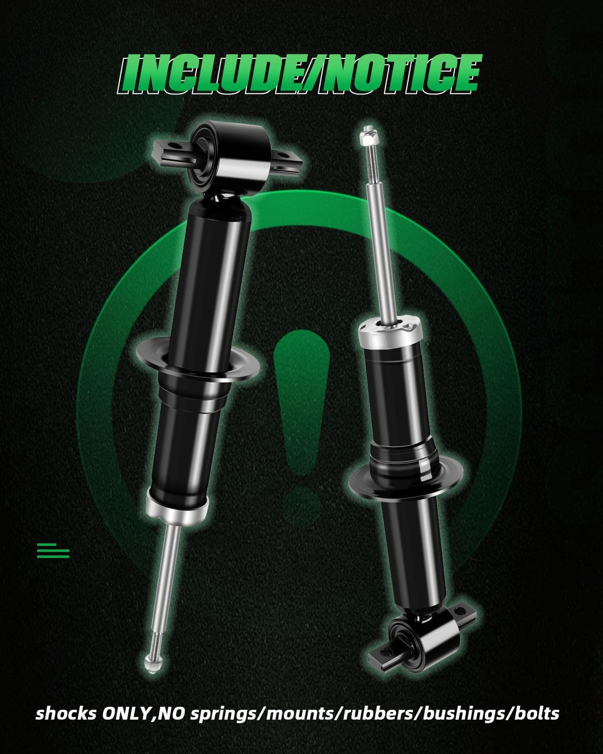 SCITOO Shocks Absorbers, Front Gas Struts Shock Absorber Fit for 2007 2008 2009 2010 2011 2012 2013 for Chevy Silverado 1500,2007 2008 2009 2010 2011 2012 2013 for GMC Sierra 1500 39105 Set of 2