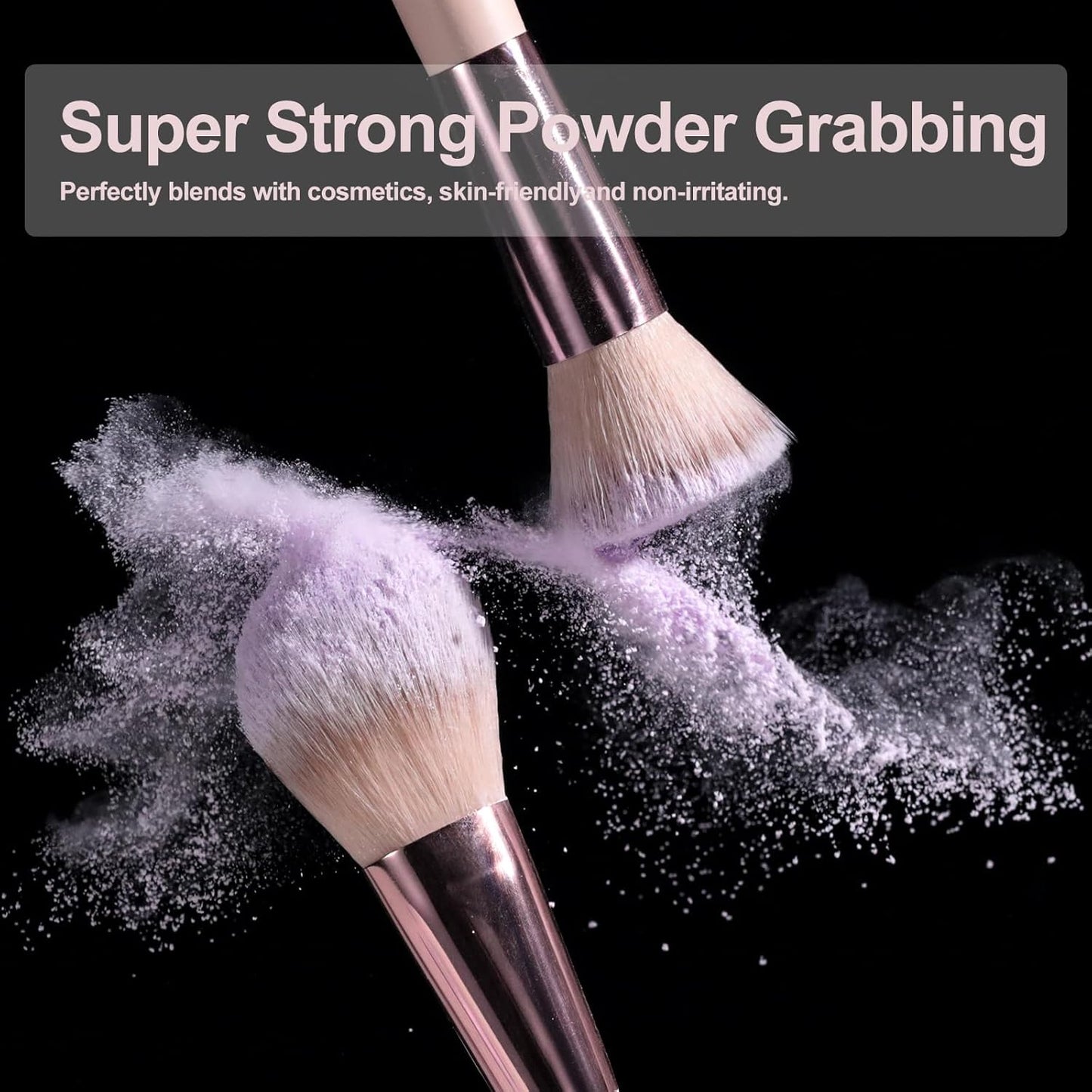 BS-MALL Makeup Brushes Foundation Powder Concealers Eye Shadows Makeup Set with LED light Mirror 14 Pcs Mini Makeup Brushes (APINK)