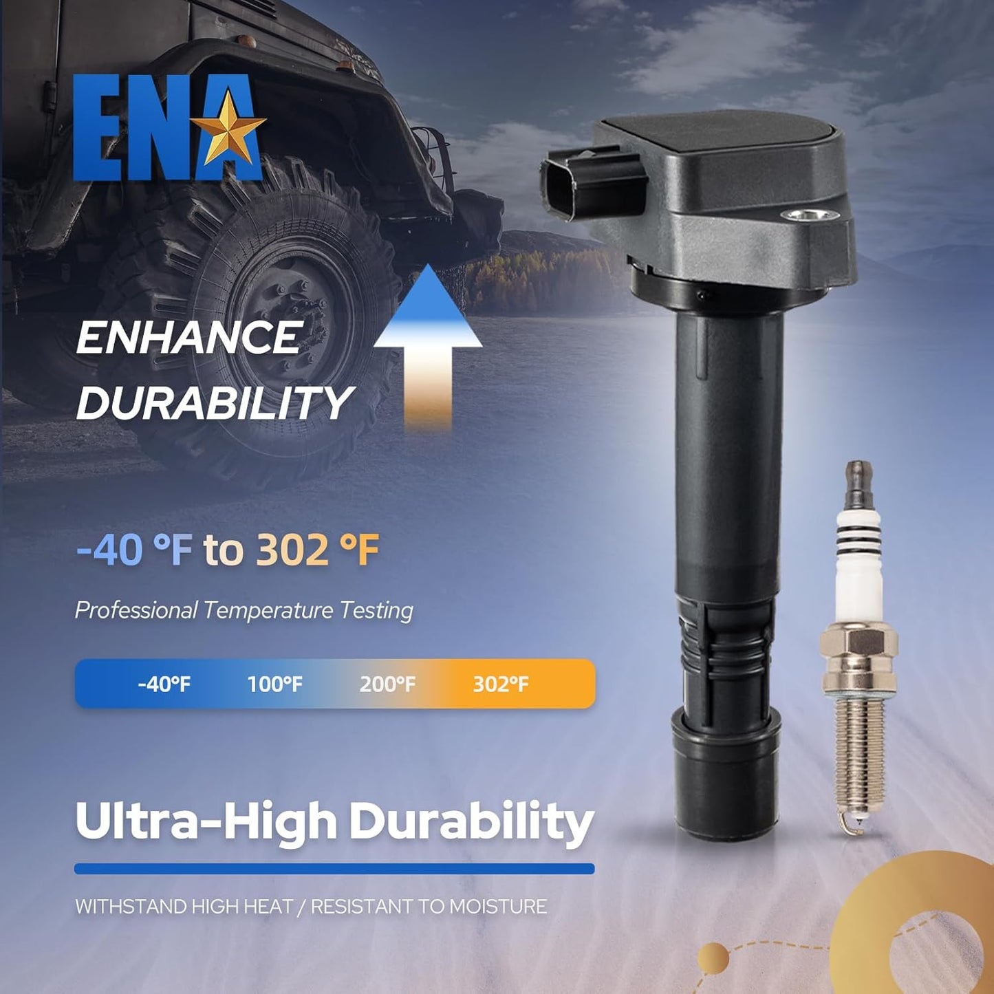 Set of 6 UF624 Ignition Coil Pack and 93175 Iridium Spark Plug Compatible with Honda Odyssey Accord Crosstour Pilot Ridgeline Acura RL TL TSX 3.5L V6 2008 2009 2010 2011 2012 2013 2014 2015 2016 2017