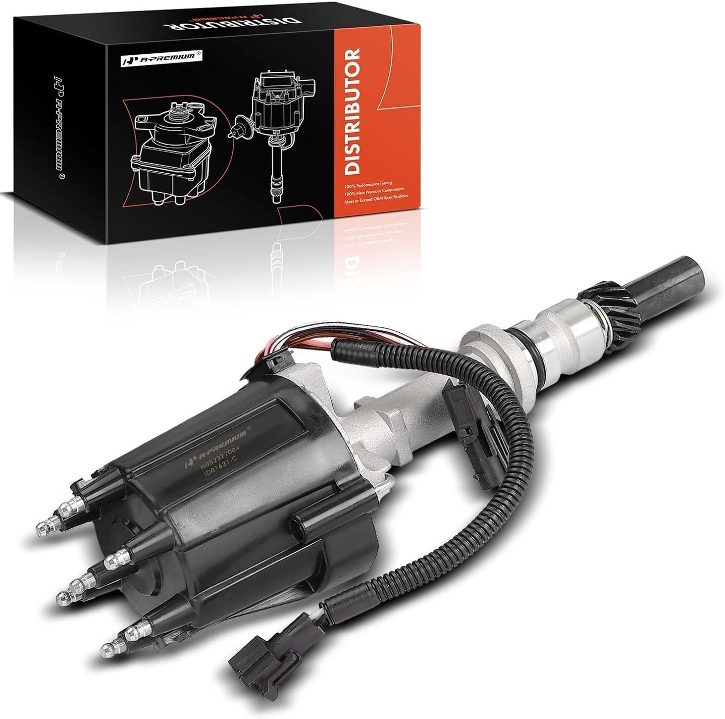 A-Premium Ignition Distributor with Cap and Rotor Compatible with Jeep Grand Cherokee, Cherokee 1994-1997, Wrangler 1994-1995 1997, 4.0L