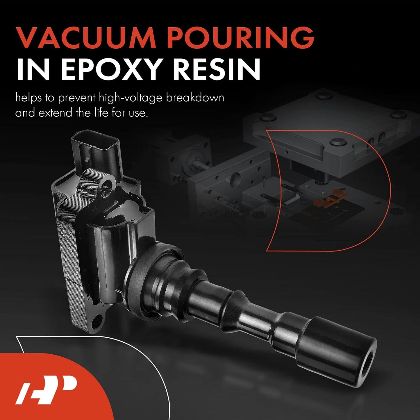 A-Premium Engine Ignition Coil Pack Set of 3 Compatible with Hyundai Santa Fe 2003-2006, XG350 2003-2005 & Kia Amanti 2004-2006, V6 3.5L Engine