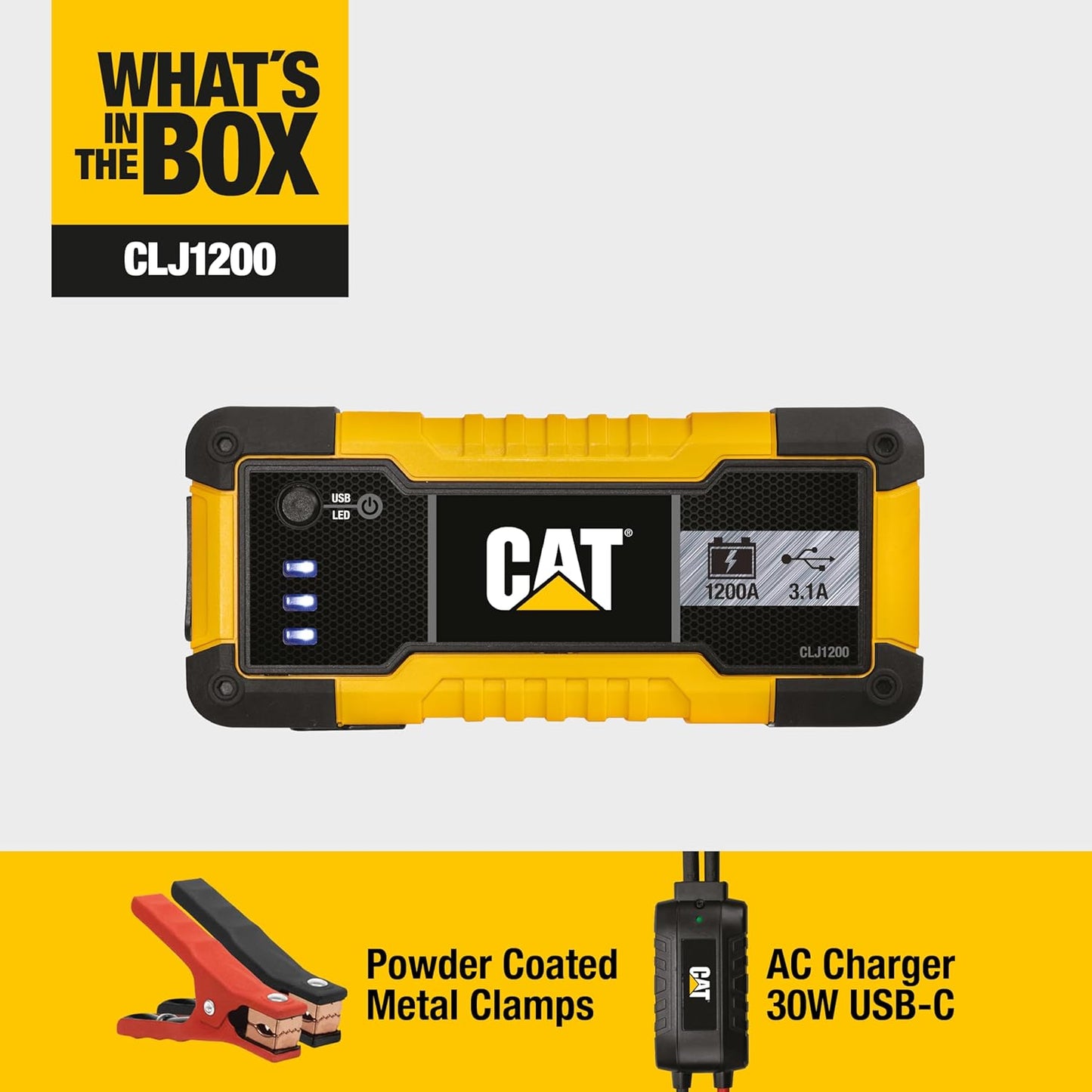 Cat CLJ1200 1,200-Peak Amp Li-Ion Jump Starter