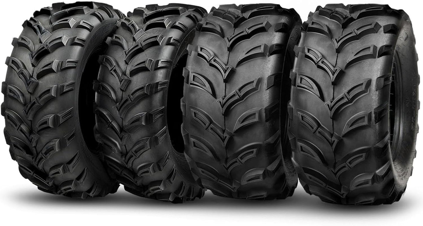 TRIPOWER ATV UTV Tires 25x8-12 & 25x10-12 All Terrain Trail Sand Mud Off-Road Tires, 6 Ply Tubeless Full Set of 4