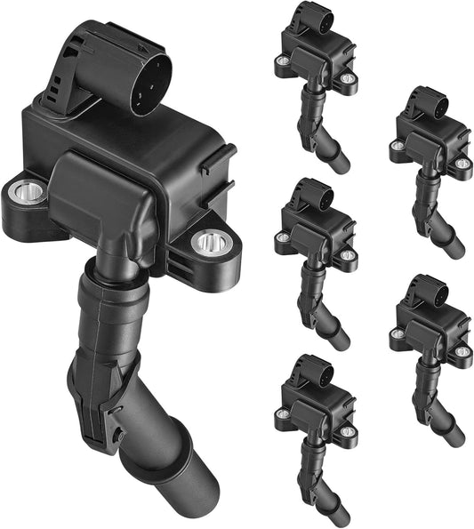 6-Pack UF741 Ignition Coils Compatible with Mercedes-Benz GLE63 GLE63 GLS63 GL63 AMG GL450 GL550 SL550 E550 S550 ML350, 3.5L 4.7L 5.5L V8 - Replaces for 2769060501, 2769063700