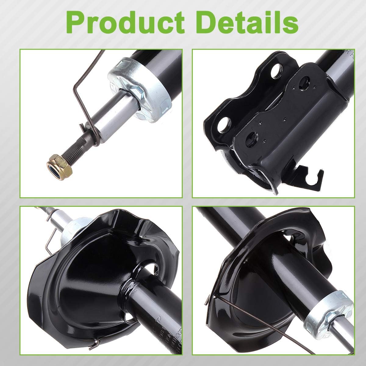 SCITOO Front Shocks Set of 2 for I35, Shocks Absorbers and Struts Fits 2002 2003 2004 for Infiniti for I35,2001 2002 2003 for Nissan for Maxima Amortiguadores