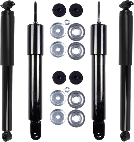 SCITOO - Front Rear Shock Absorbers for Hummer Fits 2006-2010 for Hummer H3 Shocks 555049 911527 555050 911528 Shocks Struts - 4Pc Set