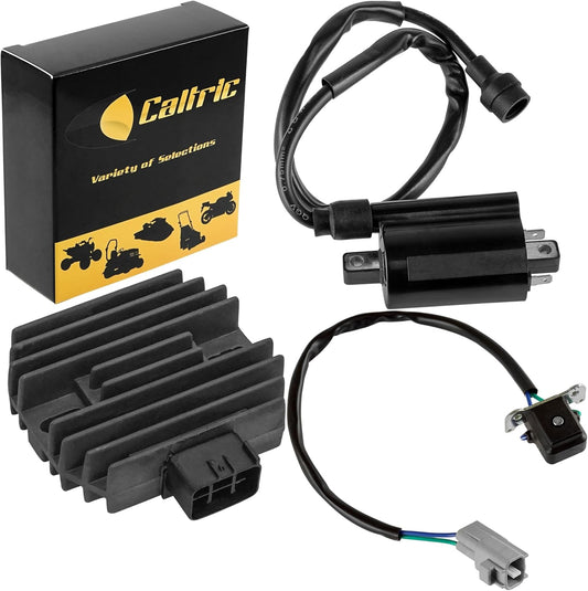 Caltric Regulator with Stator Pickup Ignition Coil Compatible with Kawasaki Mule 3000 KAF620 2001 2002 2003 2004 2005 2006 2007 2008