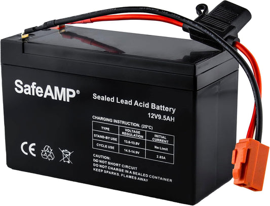SafeAMP® Replacement Battery for 12-Volt Ride On Vehicle with red 2 pins Connector