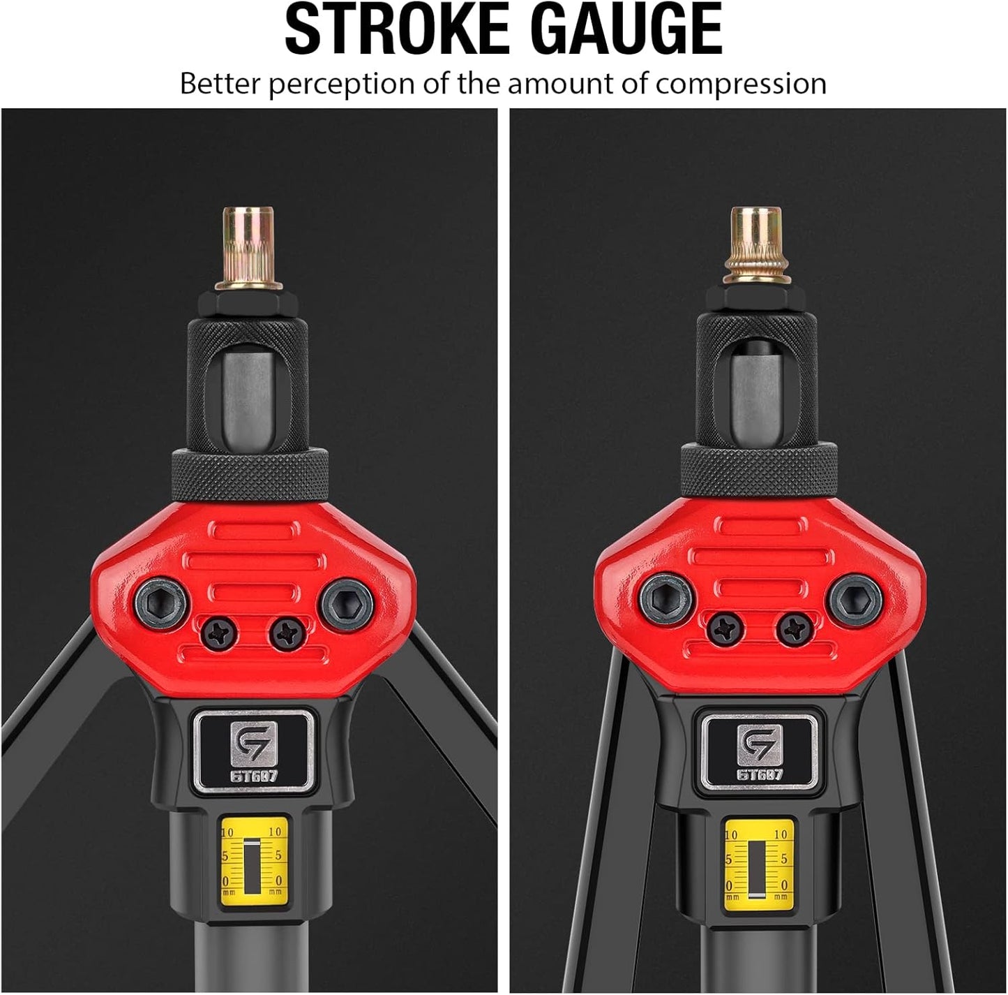 Rivet Nut Tool Kit,16-Inch Rivnut Tool Kit with 12 Metric and SAE Mandrels, 176Pcs Rivet nut Assortment Kit, Designed for Labour Saving