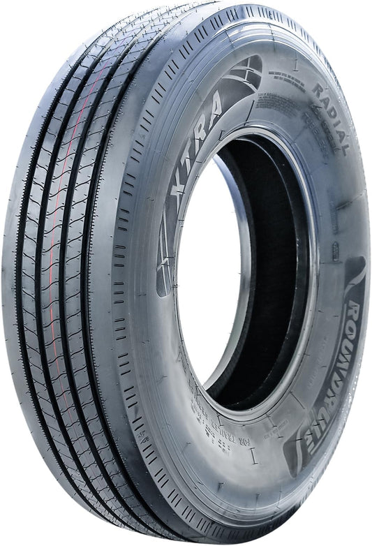 Xtra All Steel Heavy Duty Premium Trailer Radial Tire-ST225/75R15 225/75/15 225/75-15 124/121M Load Range G LRG 14-Ply BSW Black Side Wall