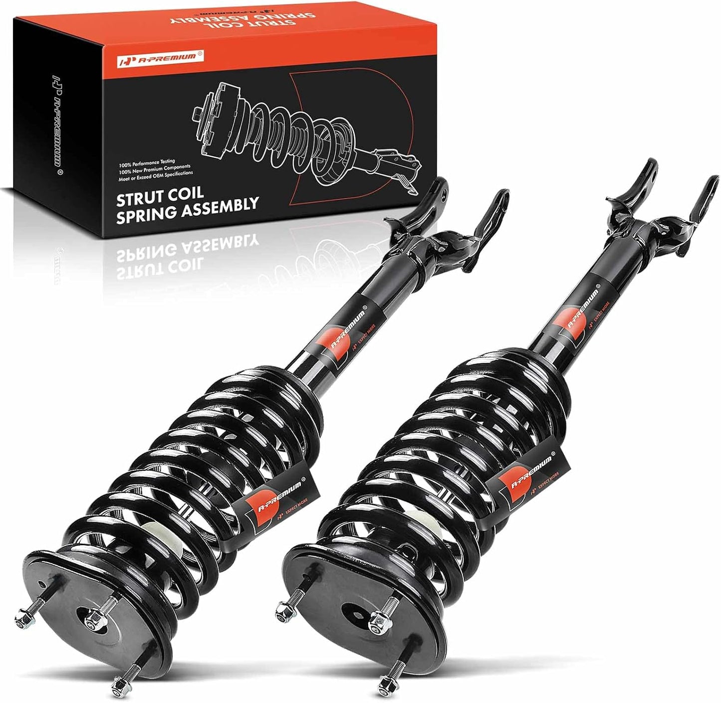 A-Premium Front Pair (2) Complete Strut & Coil Spring Assembly Compatible with Jeep Grand Cherokee 2011-2015 & Dodge Durango 2011-2013, Driver and Passenger Side