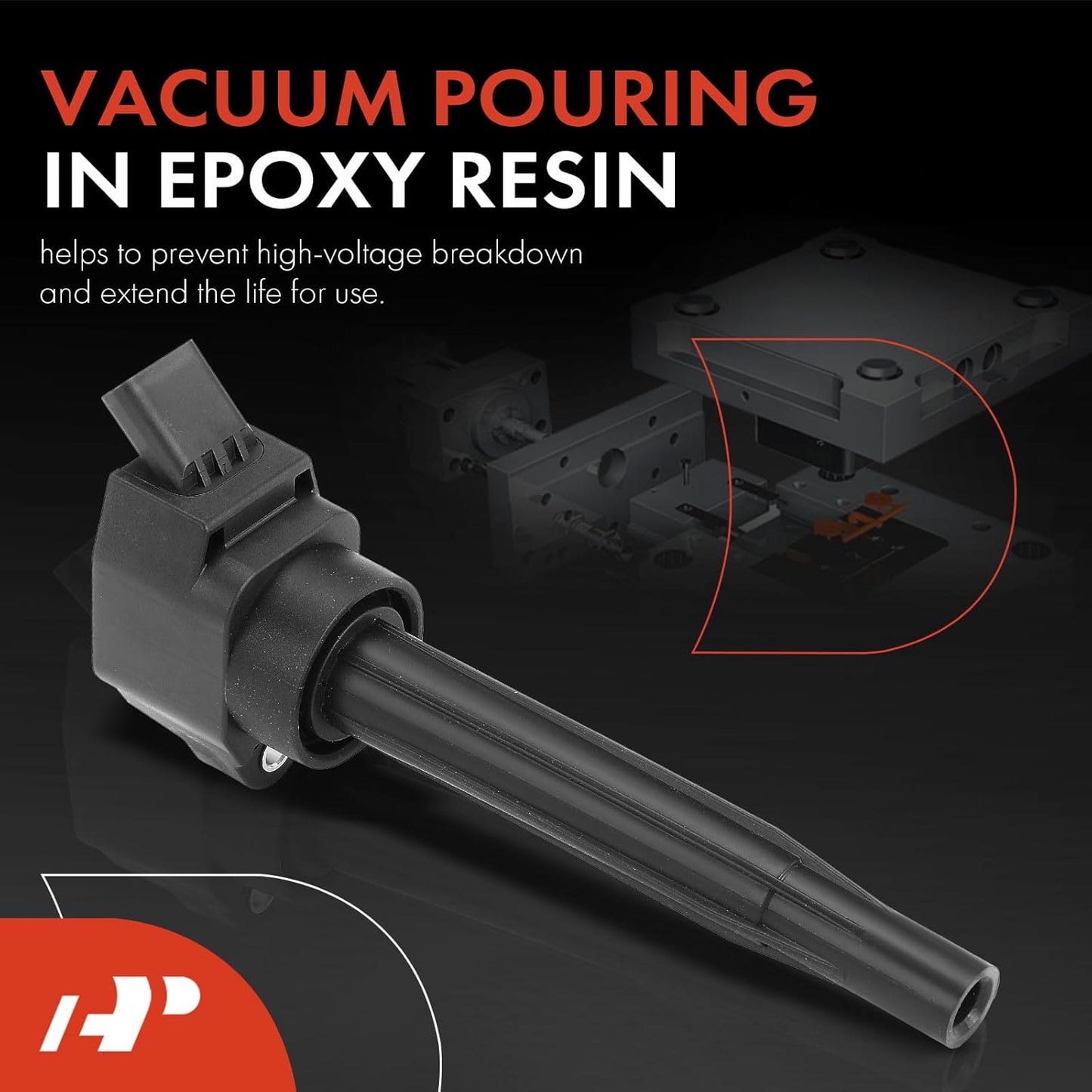 A-Premium Engine Ignition Coil Pack Compatible with Hyundai Elantra Sonata 2020-2022, Santa Fe 2021-2022, Tucson 2022, Kona 2021-2022, Kona N 2022, 1.6L 2.0L, 4-PC Set