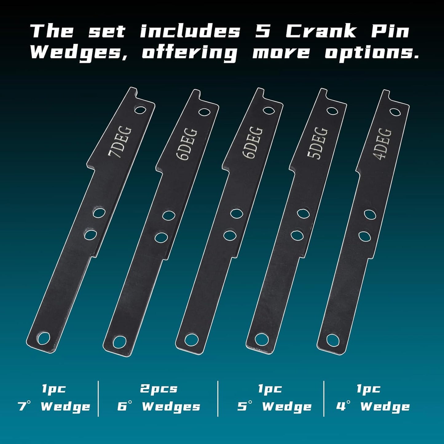 3163021 Cam Timing Tool Kit + 3163530 Engine Brake Adjustment Tool, Compatible with Cummins ISX QSX X15 Engine, 16PCS with 4/5/6/7 Degree Wedge with Carrying Case, Replace 3163020 3163069