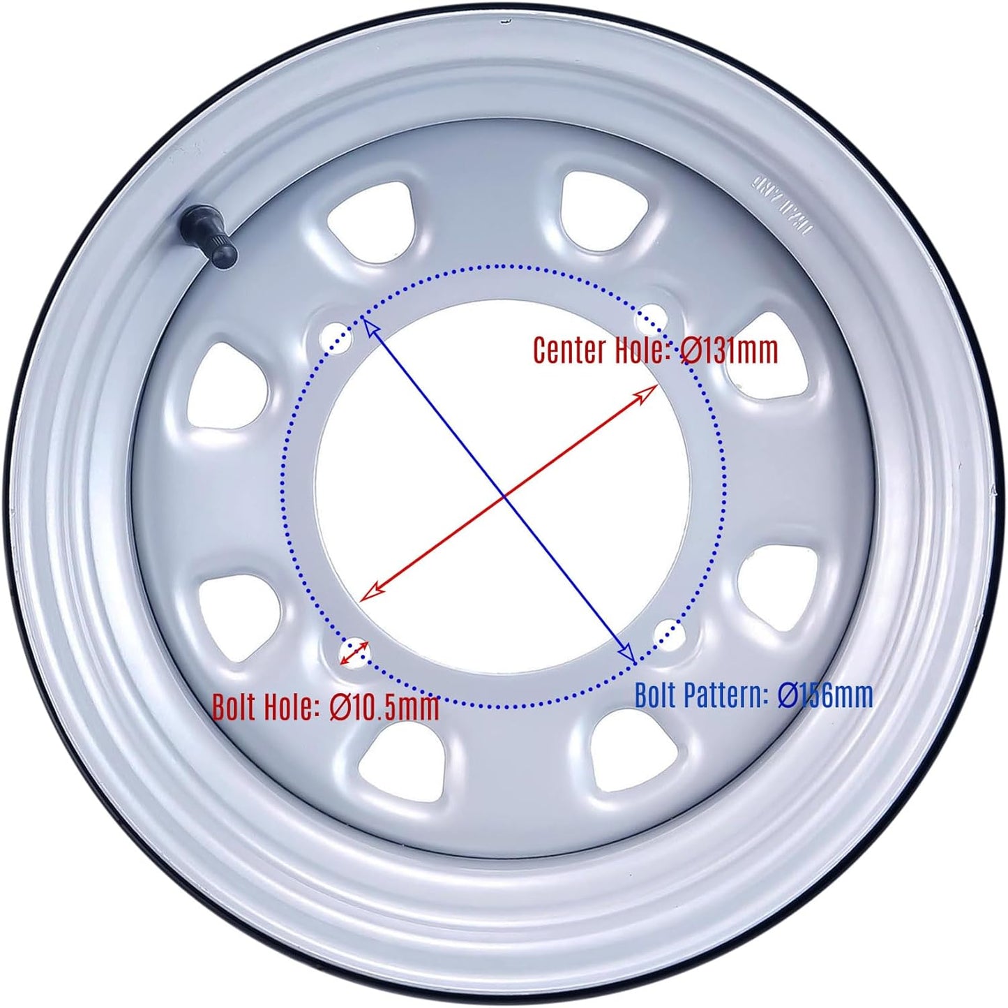 WANDA 25x8-12 Solid Mud ATV Tires and Wheels Assembly with 4-110 PCD 5+2 Silver Rims, SET 2
