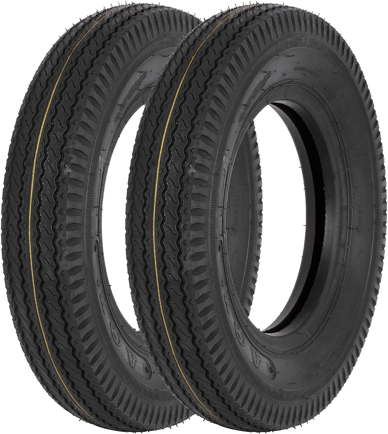 Set of 2 Hykolity Highway Boat Utility Trailer Tire 5.70-8 5.7-8, Load Range C, LRC 6PR