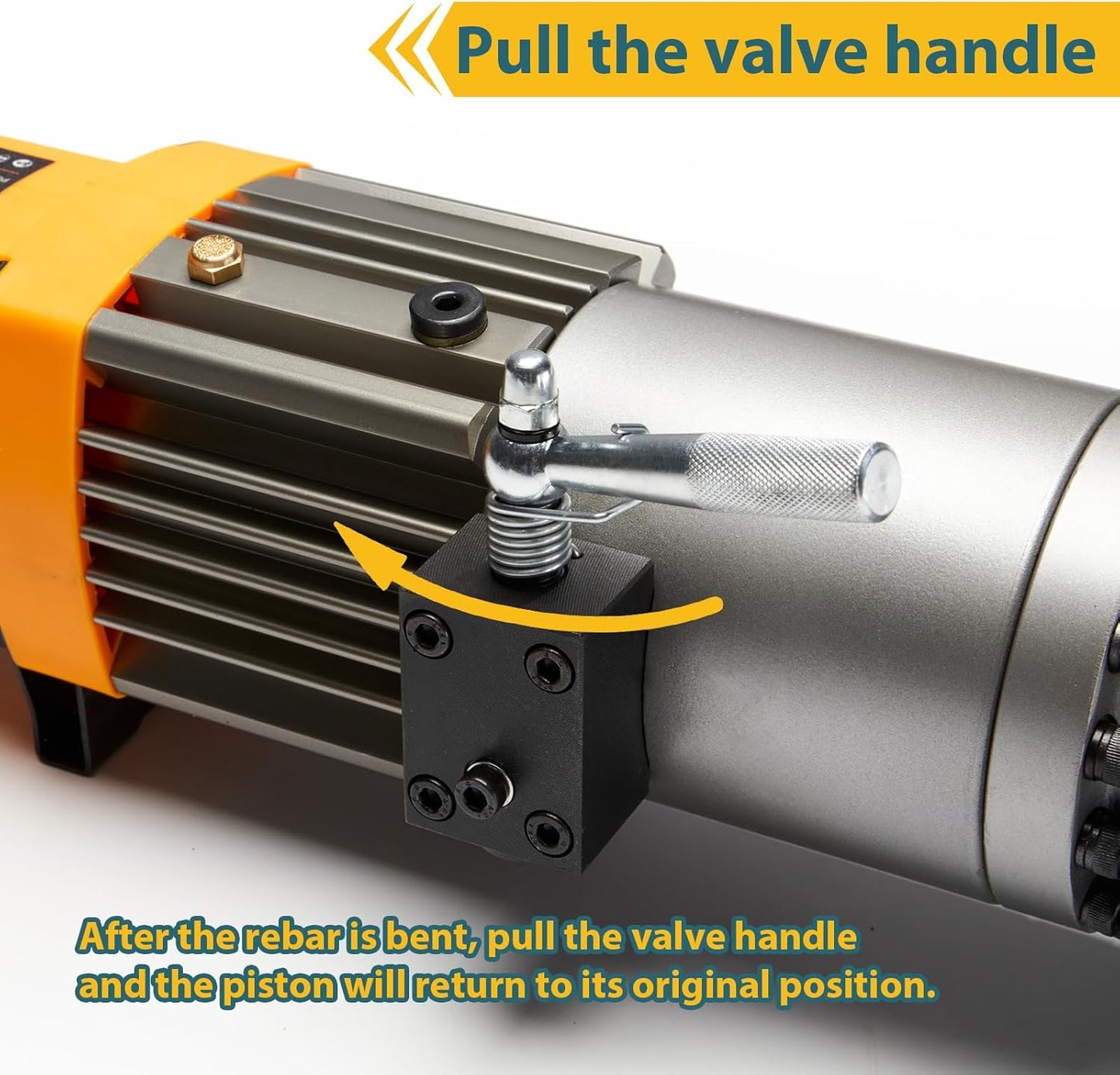 5/8" Electric Hydraulic Rebar Bender 1100W Portable Hydraulic Rebar Bending Machine [TÜV Rheinland North American Certificated] 6-16 mm Rebar within 2-2.5s Easy Bending Rebar Steel Bar HRB16