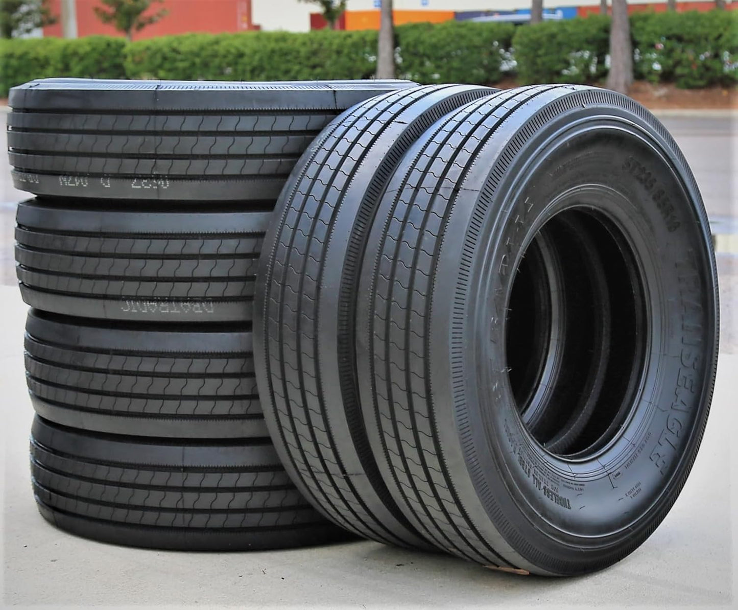 Set of 2 (TWO) Transeagle ST Radial All Steel Heavy Duty Premium Trailer Radial Tires-ST235/85R16 235/85/16 235/85-16 133/128L Load Range H LRH 16-Ply BSW Black Side Wall