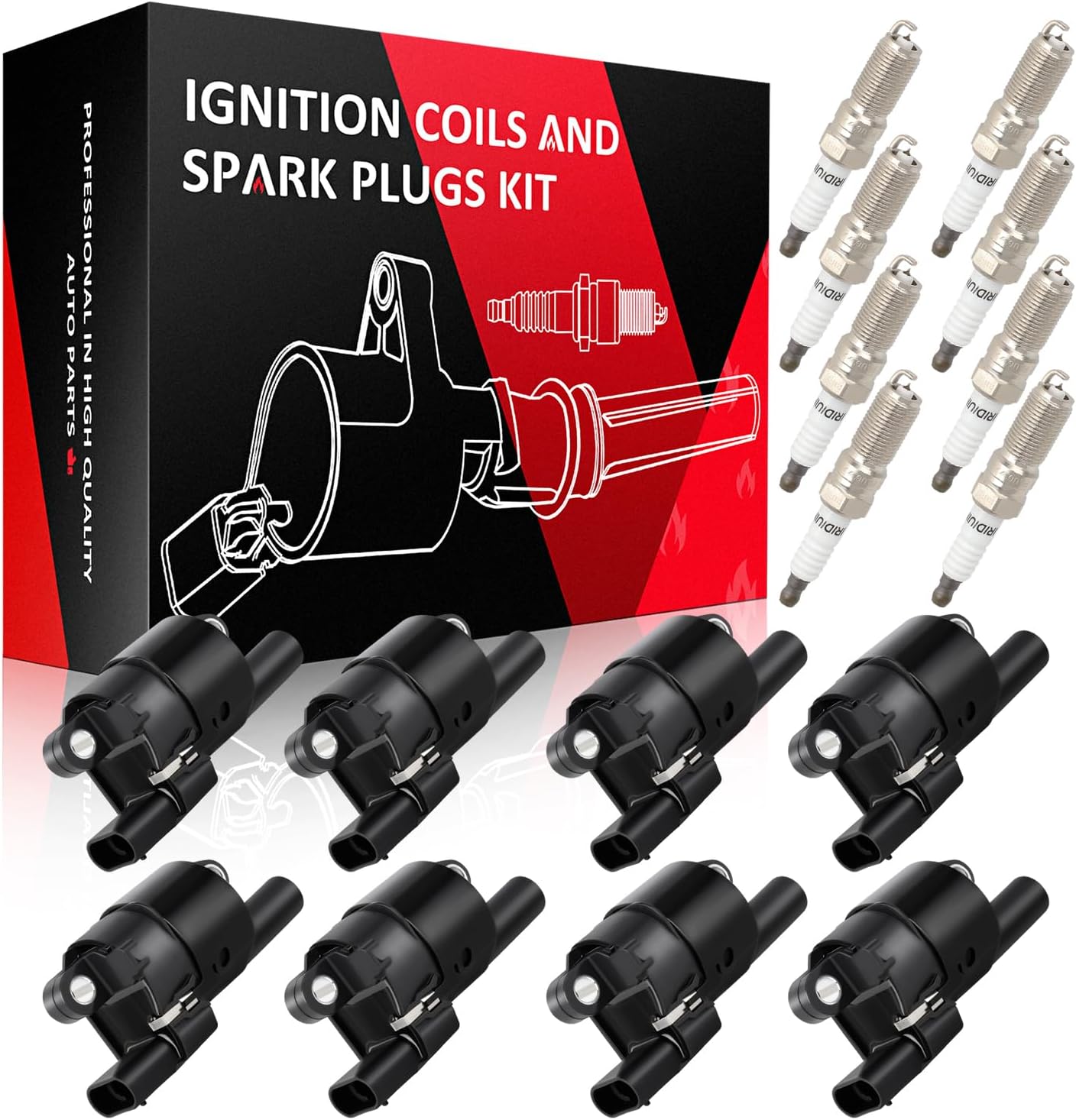 SCITOO 100% New 3pcs Ignition Coil Set Compatible for Dodge/for Jeep/for Ram 2009-2012 Automobiles Fit for OE: UF640 C1652