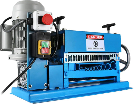 VEVOR Wire Stripping Machine 0.06-1.5 inch,Wire Stripper Machine 11 Channels 10 Blades, Automatic Wire Stripping Tool with Manual Hand Cranked Industrial for Recycling Copper Wire Stripper