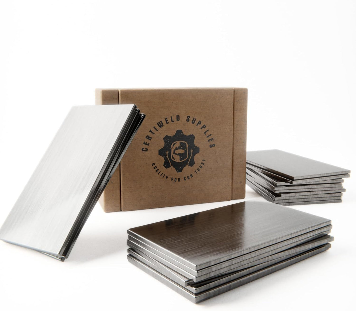 Welding Practice Kit - 304 Stainless Steel, Welding Plate 2 x 4 x1/8 Inch 20 Pack Welding Coupons,Suitable for MIG, TIG, Stick, Arc,MMA
