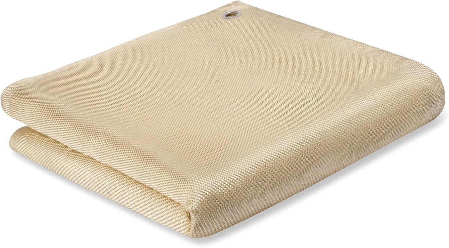 2 Pack Welding Blanket 6x8 ft - Heavy Duty Fiberglass Fire Resistant Blankets, 1022 °F High Temp Insulation Blanket, Heat Resistant Fabric for Industrial, Smoker, Camping, Grill