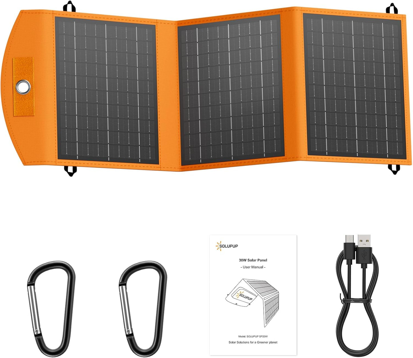 100W Portable Solar Panel for Power Station, 19.8V Foldable Solar Charger with DC/XT60/Anderson Cable & QC3.0 USB Outputs, 23% High Efficiency IP65 Waterproof 2 Kickstands for Outdoor Camping RV Trip