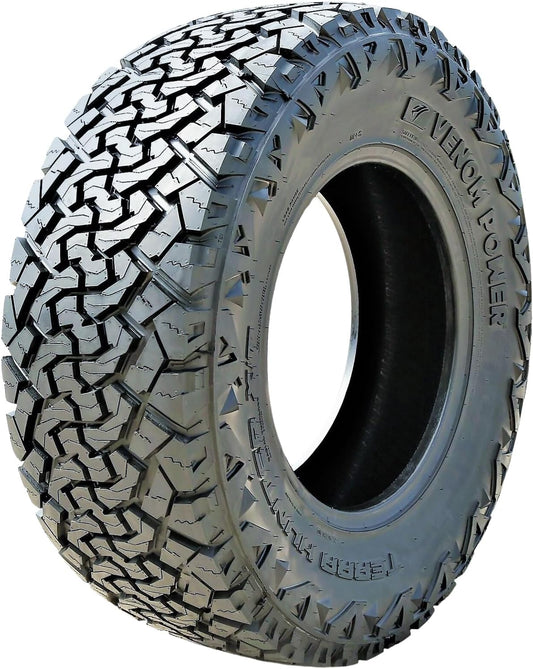 Venom Power Terra Hunter X/T XT All-Terrain Mud Light Truck Radial Tire-35X12.50R20LT 35X12.50X20 35X12.50-20 125R Load Range F LRF 12-Ply BSW Black Side Wall
