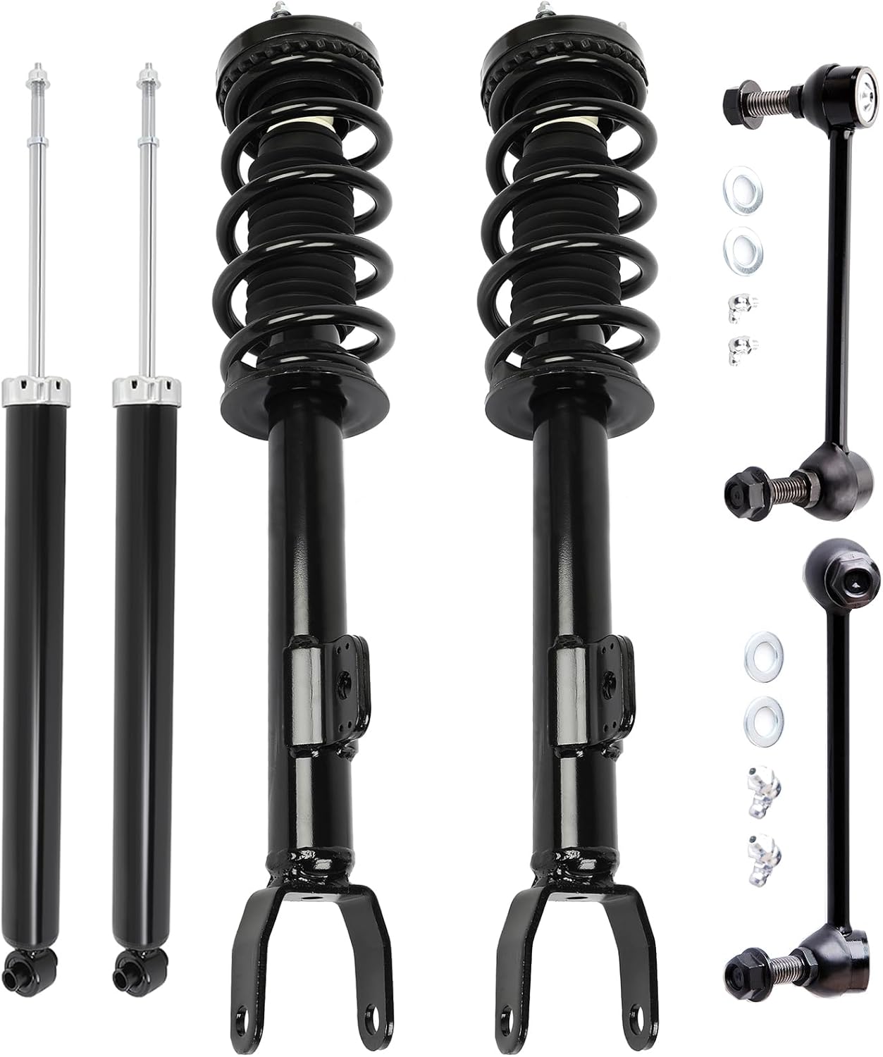 SCITOO Struts Shock suspension kit for 2012-2019 for Chrysler 300 2012-2019 for Dodge Challenger 2011-2017 for Dodge Charger Front Complete Struts Assembly Rear shock absorber Kit 6 Pcs