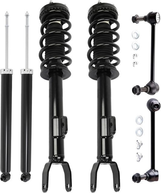 SCITOO Struts Shock suspension kit for 2012-2019 for Chrysler 300 2012-2019 for Dodge Challenger 2011-2017 for Dodge Charger Front Complete Struts Assembly Rear shock absorber Kit 6 Pcs