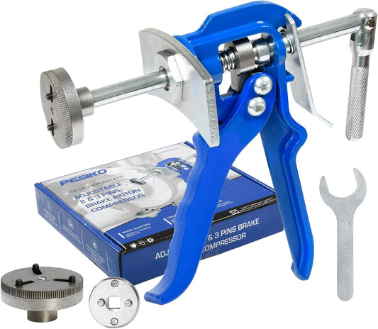 29350 Rear Brake Caliper Piston Rewind Tool - Single Discs Rear Brake Kit, Combines Adjustment & Compression for Smooth Brakes