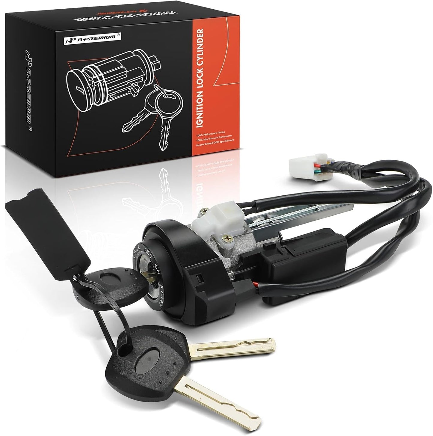 A-Premium Ignition Lock Cylinder with 3 keys Compatible with Kia Vehicles - Amanti 2005-2006