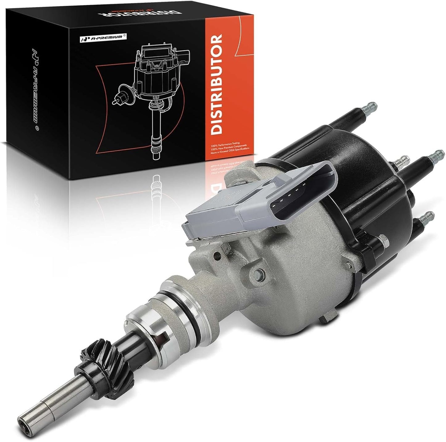 A-Premium Ignition Distributor with Cap and Rotor Compatible with Ford Taurus 1986-1991 2.5L, Tempo 1984-1991 2.3L & Mercury Sable 1986 2.5L, Topaz 1984-1991 2.3L