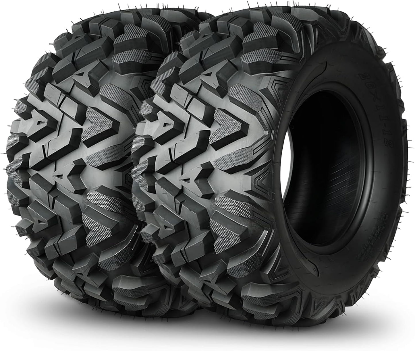 TRIPOWER ATV UTV Tires 25x8-12 & 25x10-12 All Terrain Trail Sand Mud Off-Road Tires, 6 Ply Tubeless Full Set of 4