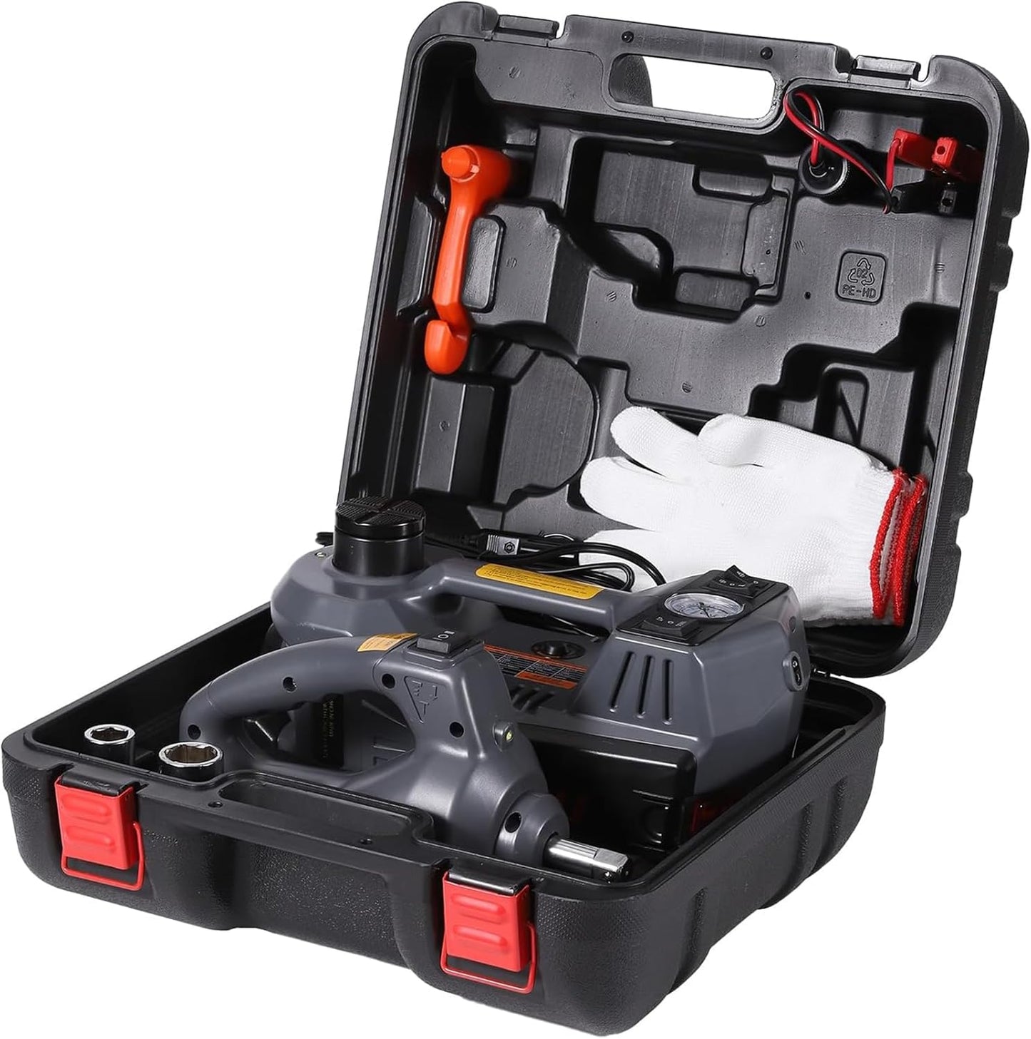 STANDTALL Electric Car Jack Hydraulic Cordless Remote Control 5 Ton 18V Automatic Small Portable Tire Change Kit Emergency Repair Tire Tools for SUV Sedans Vehicle MPV