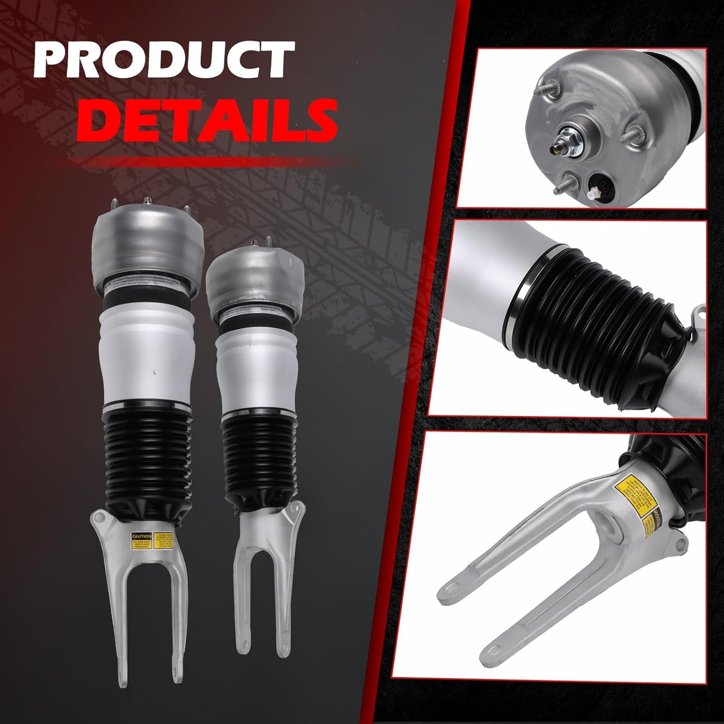 2pcs Front Air Suspension Shock Struts Compatible with Porsche Panamera 2010-2013 3.0L 3.6L 4.8L Replaces 97034305207