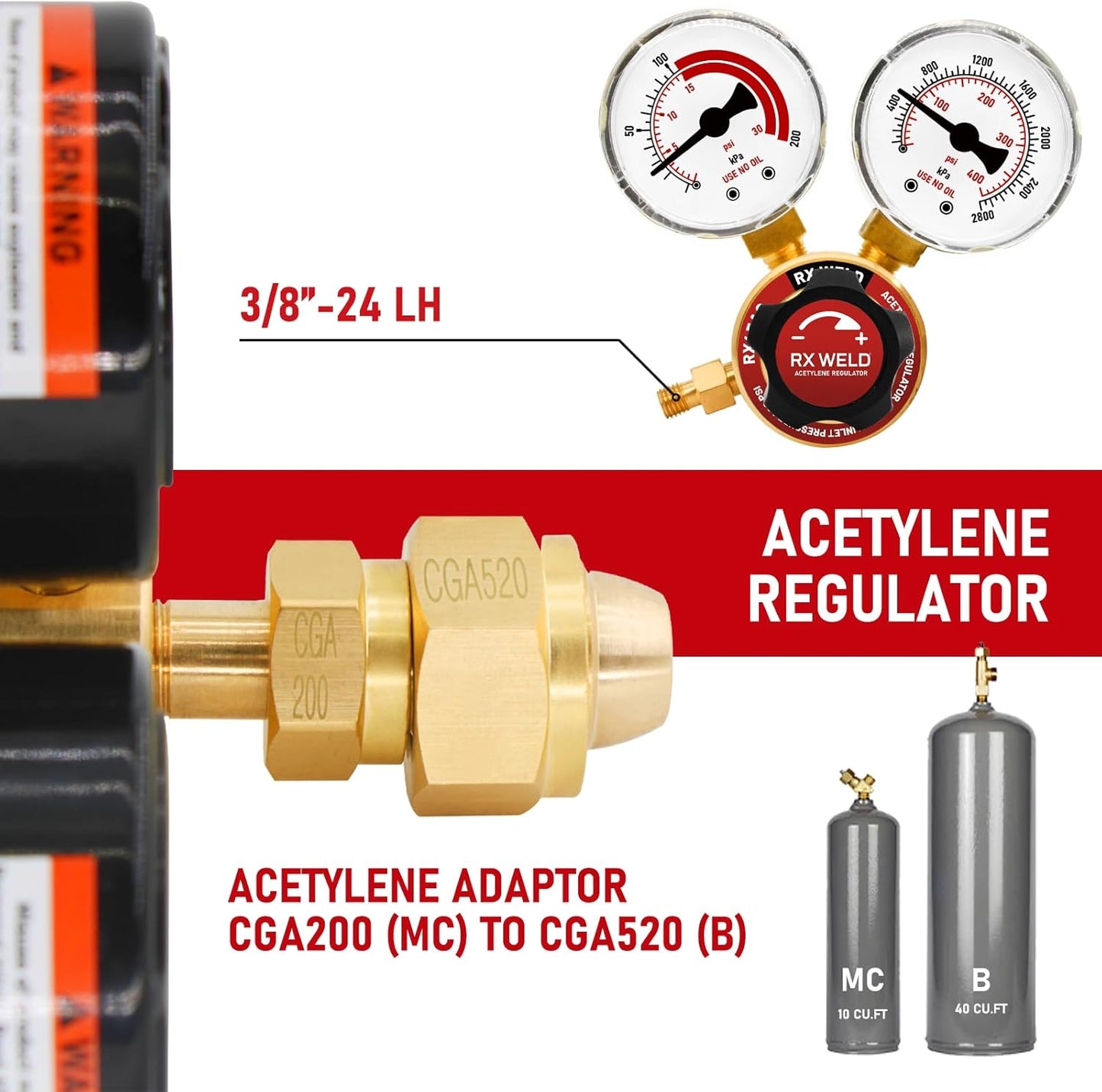 RX WELD Air Acetylene Torch Kit Fuel Gas kit Professional Series