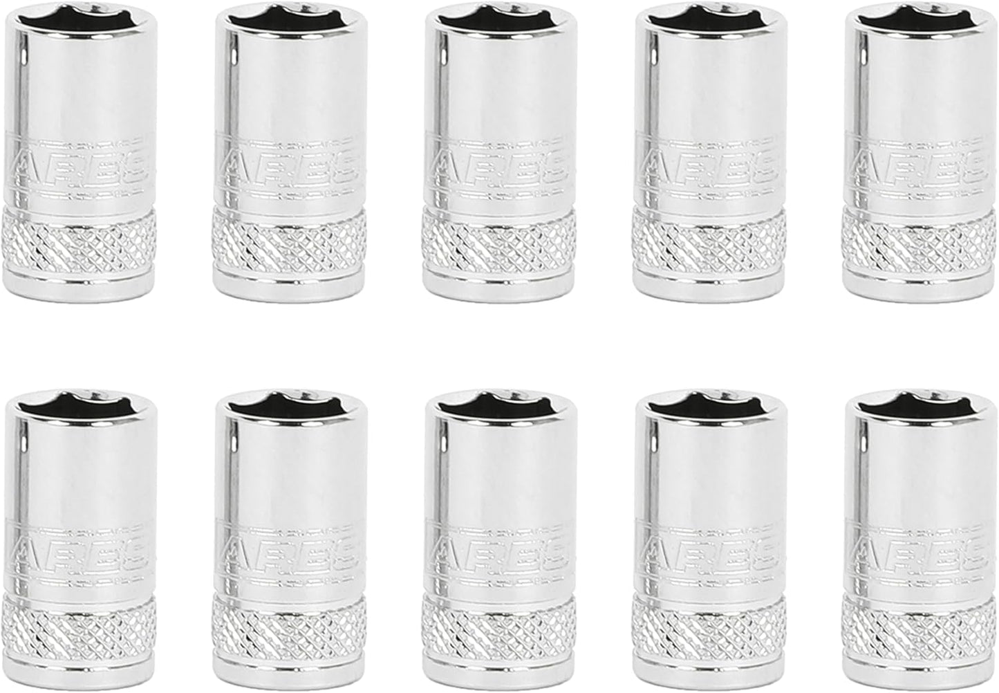 ARES 39009-12-Piece 1/4-Inch Drive Metric Flex Socket Set - 6 Point Sockets Constructed From Premium Heat Treated Chrome Vanadium Steel - Storage Rail Included