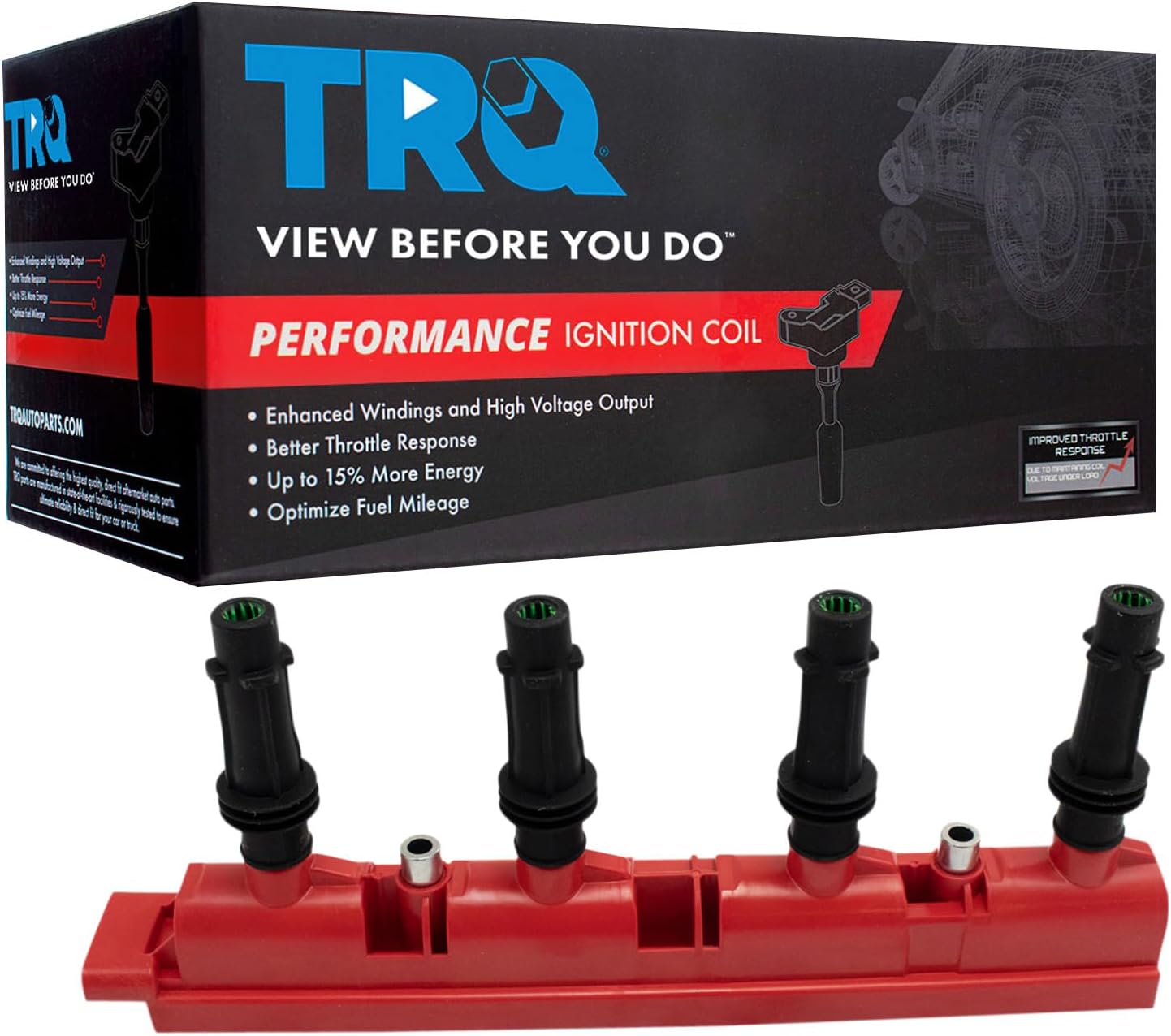 TRQ Ignition Coil Performance Compatible with 2013-2021 Buick Encore 2014-2016 Cadillac ELR 2011-2015 Chevrolet Cruze 2016 Cruze Limited 2012-2020 Sonic 2015-2021 Trax Volt