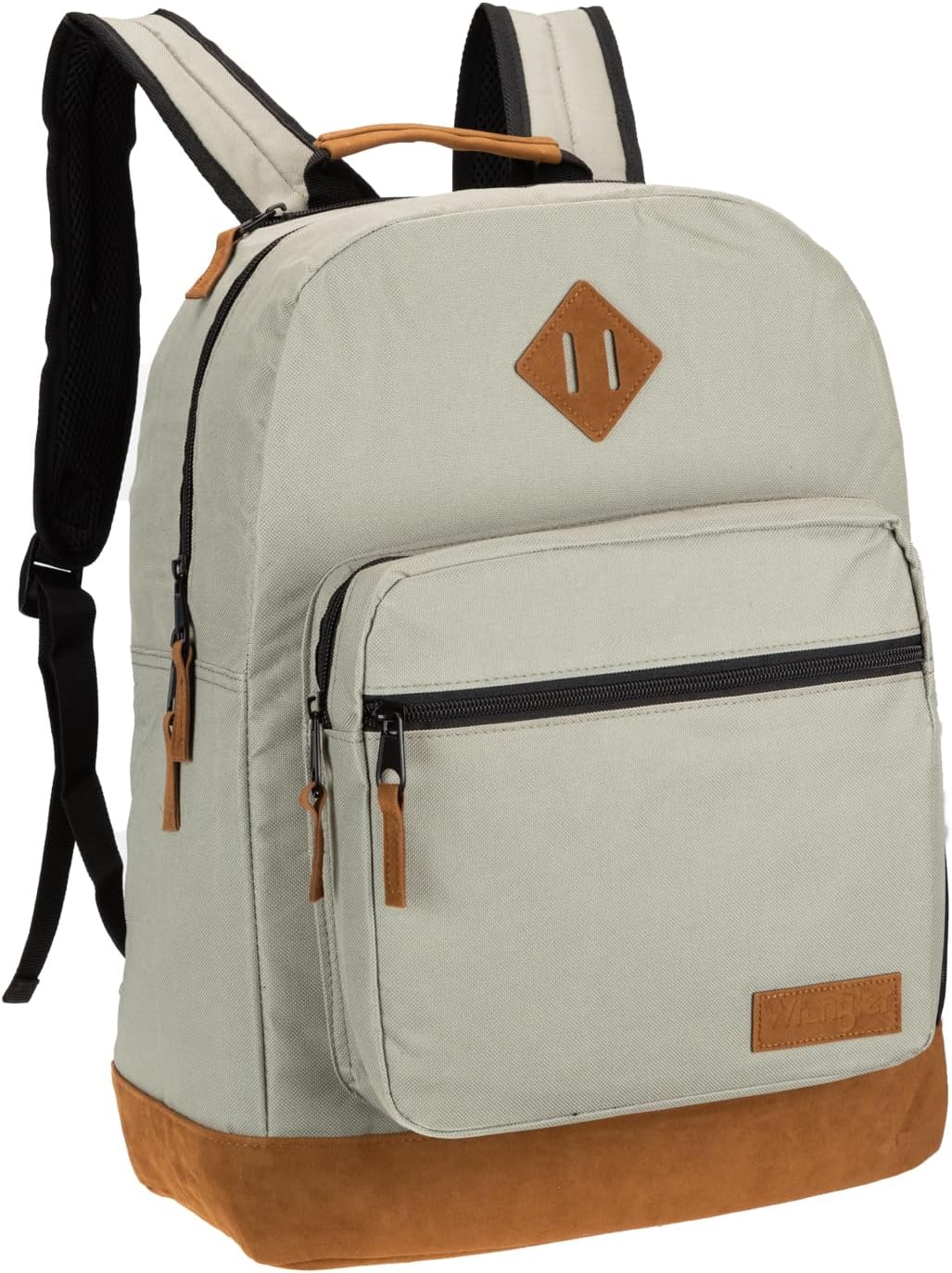 Wrangler Yellowstone Sturdy Backpack for Travel Classic Logo Water Resistant Casual Daypack for Travel with Padded Laptop Notebook Sleeve (New Retro)