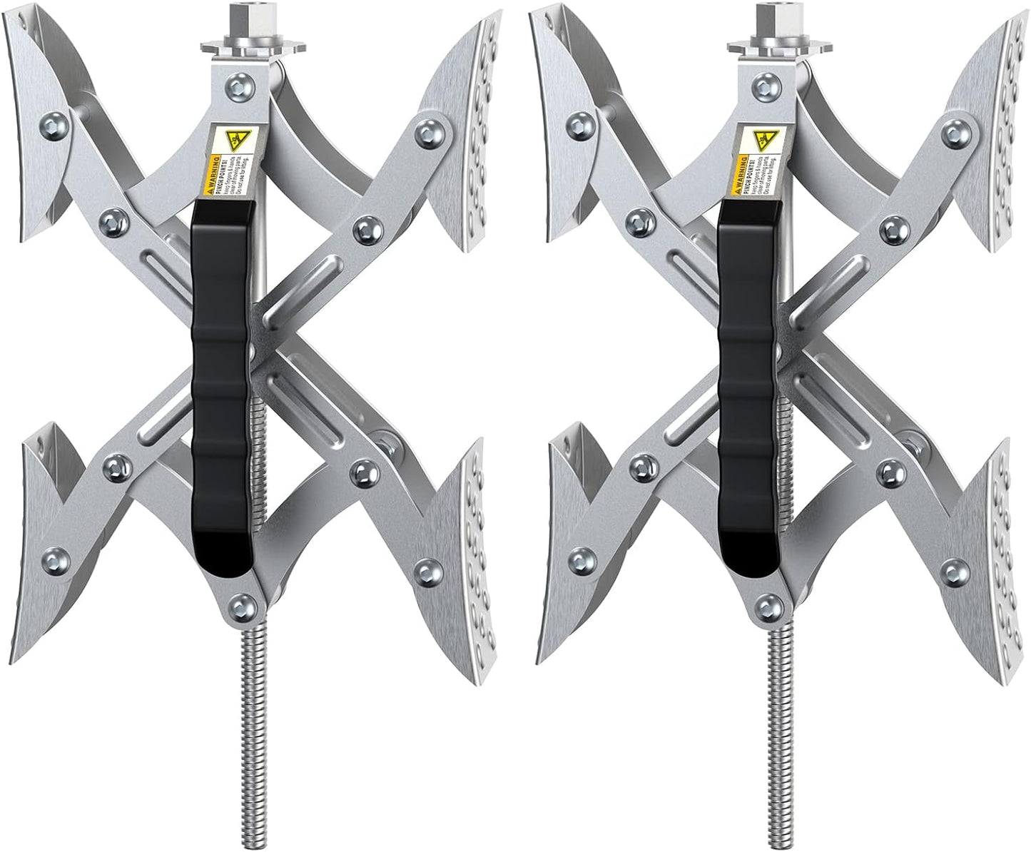RV X Chocks Wheel Stabilizer for Travel Trailers, 2 Pack RV X-Shaped Wheel Chocks Open 2'' to 10'', Camper RV Tire Chock Stabilizers Locking Chock with Wrench for Travel Trailer Accessories