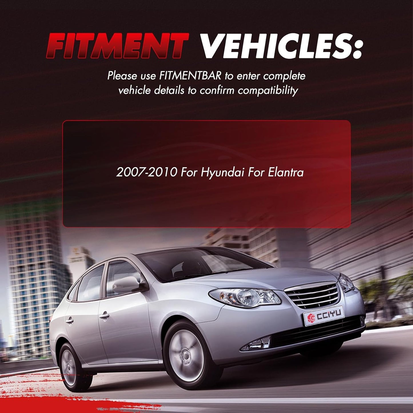 cciyu Struts Suspension Kit for Hyundai Elantra 2007-2010, Includes Complete Struts Assembly,Shock absorber,Stabilizer Bar Link Kit