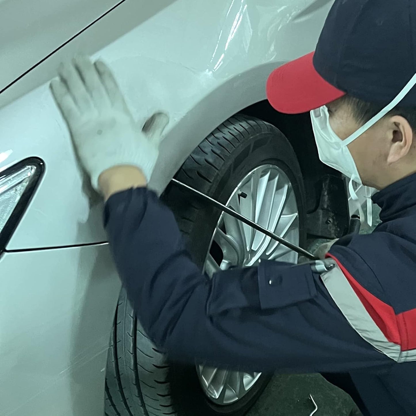 22 Pcs Car Dent Repair Rods, Hard Spring Steel Dent Rods, Dent Repair Tools, Professional Hail Dent Removal Tool for Minor Dents, Door Dings,Hail Damage,Linear Dent and Large Dent