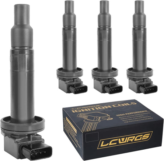 Set of 4 Ignition Coil Pack For 1.5 2000 2001 2002 2003 2004 2005 2006 2007 2008 2009 2010 Scion XA XB Toyota Prius Hybird Echo Yaris Coils Replaces# UF316 9091902240