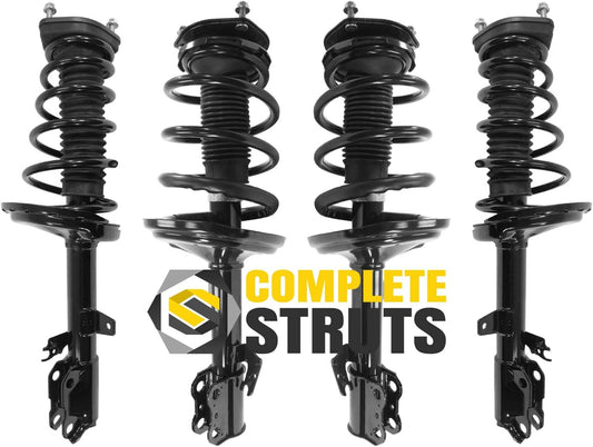 COMPLETESTRUTS - Front & Rear Complete Strut Assemblies with Coil Springs Replacement for 2008-2009 Lexus RX350 FWD - Set of 4