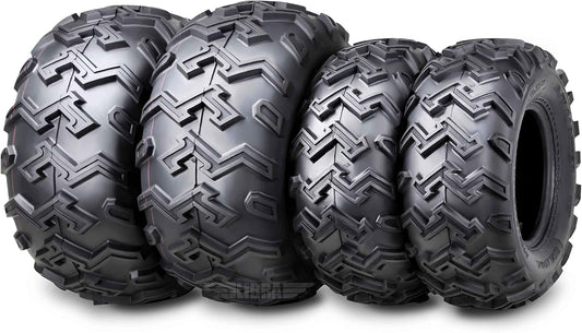 WANDA Set of 4 ATV UTV Tires 22x8-10 Front & 25x12-10 Rear 6PR